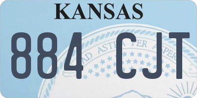 KS license plate 884CJT