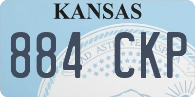 KS license plate 884CKP