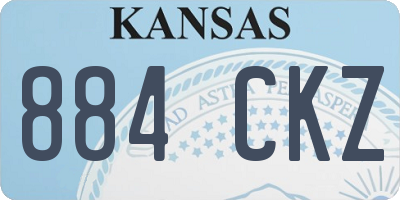 KS license plate 884CKZ
