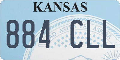 KS license plate 884CLL