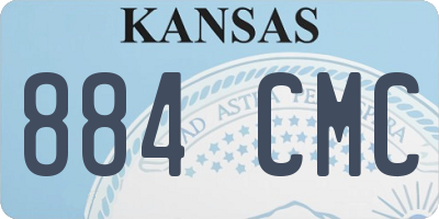 KS license plate 884CMC