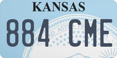 KS license plate 884CME