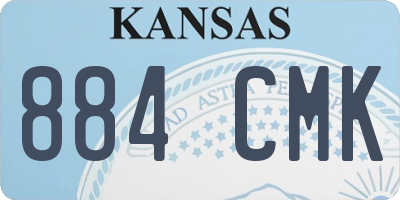 KS license plate 884CMK