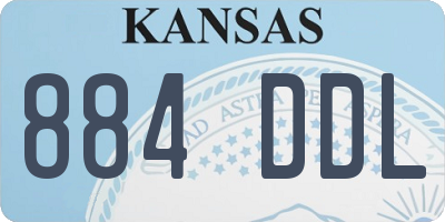 KS license plate 884DDL