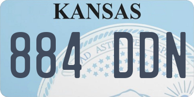KS license plate 884DDN