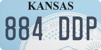 KS license plate 884DDP