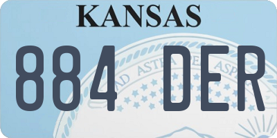 KS license plate 884DER