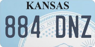 KS license plate 884DNZ