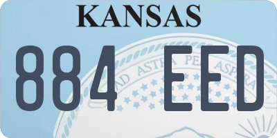 KS license plate 884EED