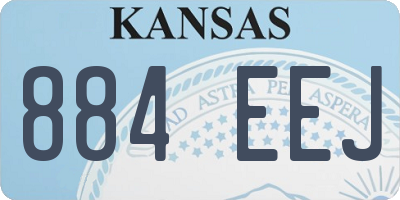 KS license plate 884EEJ