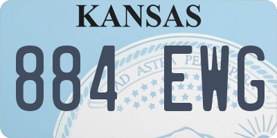 KS license plate 884EWG