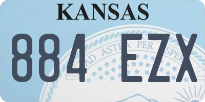 KS license plate 884EZX
