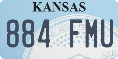 KS license plate 884FMU