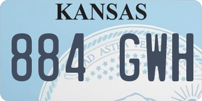 KS license plate 884GWH