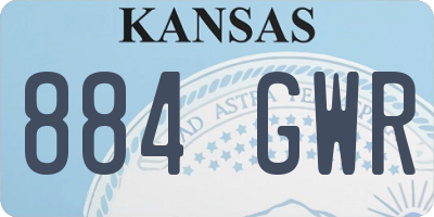 KS license plate 884GWR