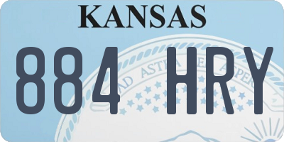 KS license plate 884HRY
