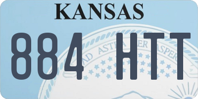 KS license plate 884HTT