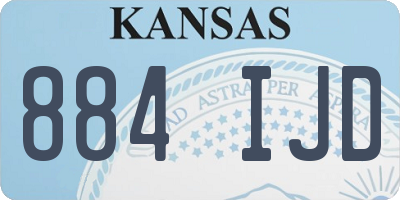 KS license plate 884IJD