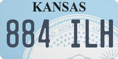 KS license plate 884ILH