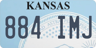KS license plate 884IMJ