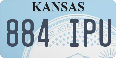 KS license plate 884IPU
