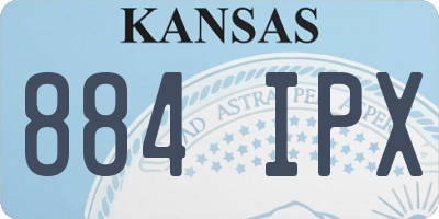 KS license plate 884IPX