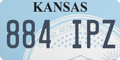 KS license plate 884IPZ