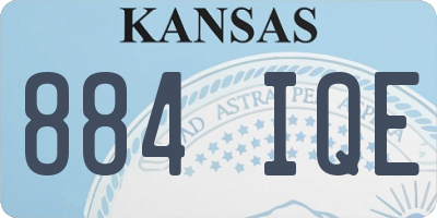 KS license plate 884IQE
