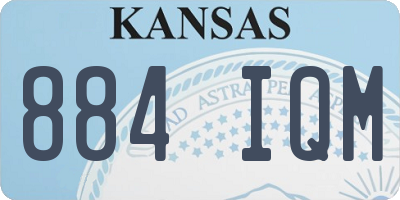 KS license plate 884IQM