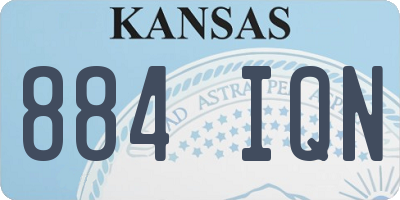KS license plate 884IQN