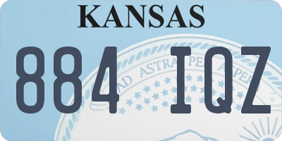 KS license plate 884IQZ