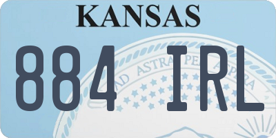 KS license plate 884IRL