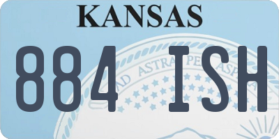 KS license plate 884ISH