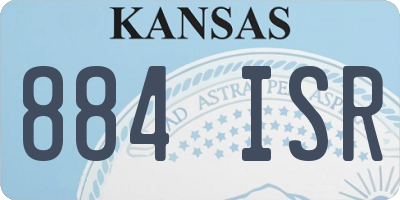 KS license plate 884ISR
