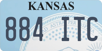 KS license plate 884ITC