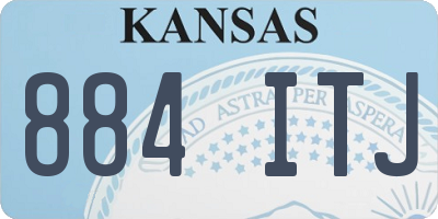 KS license plate 884ITJ