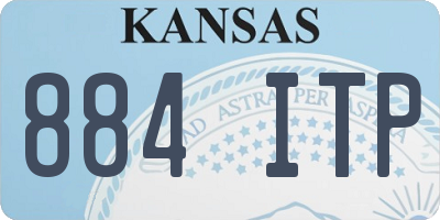 KS license plate 884ITP