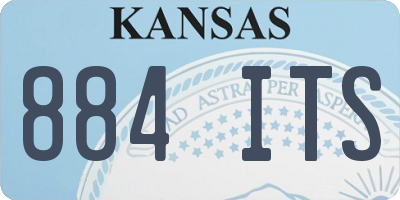 KS license plate 884ITS