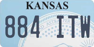 KS license plate 884ITW