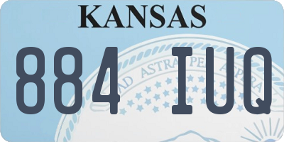 KS license plate 884IUQ