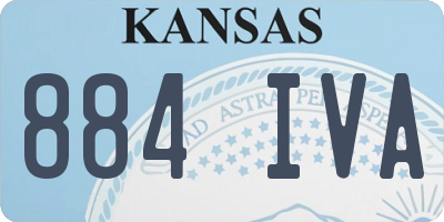 KS license plate 884IVA