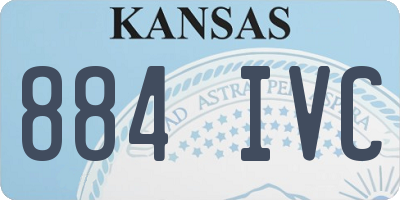 KS license plate 884IVC