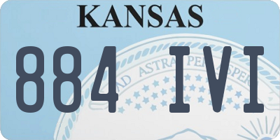 KS license plate 884IVI