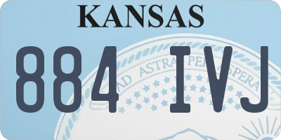 KS license plate 884IVJ