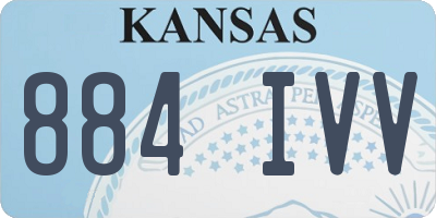 KS license plate 884IVV