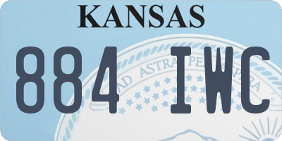 KS license plate 884IWC