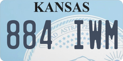 KS license plate 884IWM