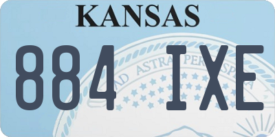 KS license plate 884IXE