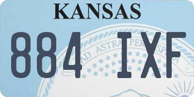 KS license plate 884IXF