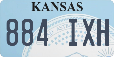 KS license plate 884IXH
